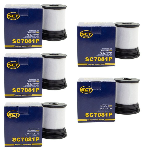 Kraftstofffilter 5 X SCT SC7081P FüR Chevrolet Captiva Jeep Cherokee Opel Antara-image