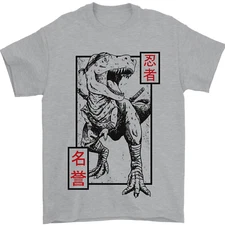 Japanese T-Rex Ninja MMA Mixed Martial Arts Mens T-Shirt 100% Cotton