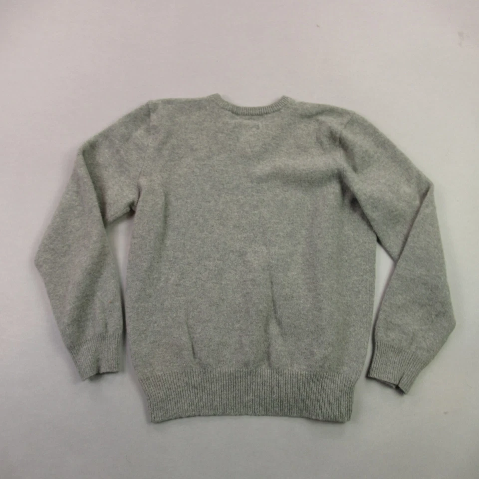 Polo Ralph Lauren Sweater Girls Small Long Sleeve Pullover Wool Gray - Image 4 of 4