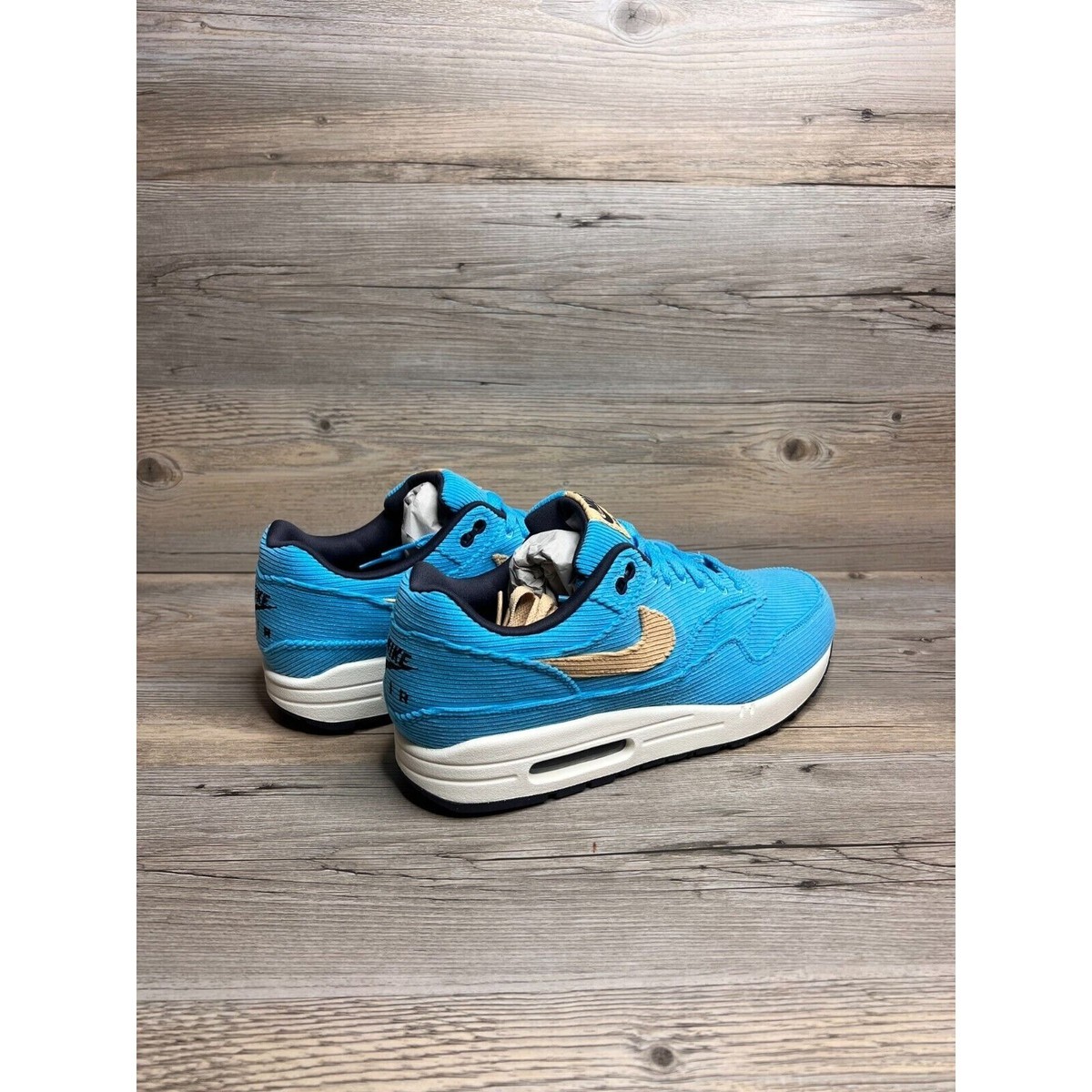 Nike Air Max 1 Corduroy Mens Size 12 Baltic Blue Sesame Gridiron