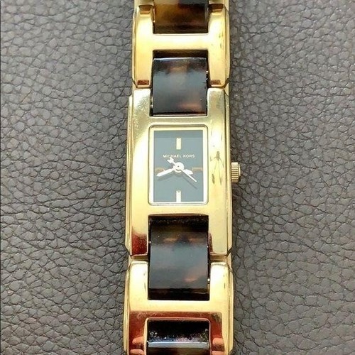 MIchael Kors Tortoise Acetate Goldtone 