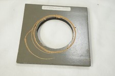 Vintage original Burke James wooden grey lens board, hole 80mm dia