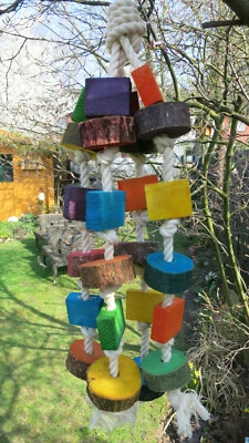 EASTLAND Papageienspielzeug Wood Blocks Neuheit Spielespaß
