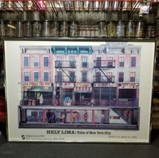 Stampa Zoma Gallery N.Y. 1983 Hely Lima Tales Of New York City Subway Collection
