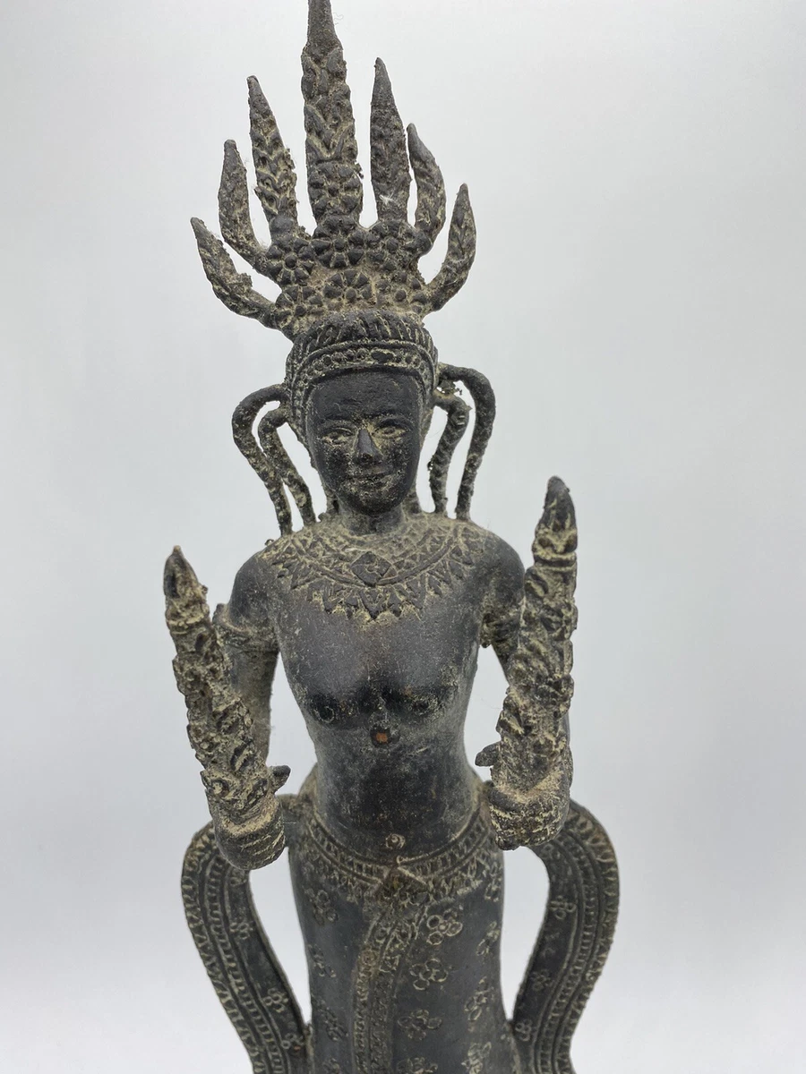 Goddess Apsara Khmer Cambodia Bronze Statute Sculpture | eBay