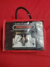 Trackside 8 Piece Tie Down Set 800lbs Load Rating 2400lbs Break Strength