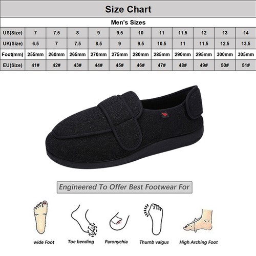 Mens Diabetic Shoes Arthritis Edema 