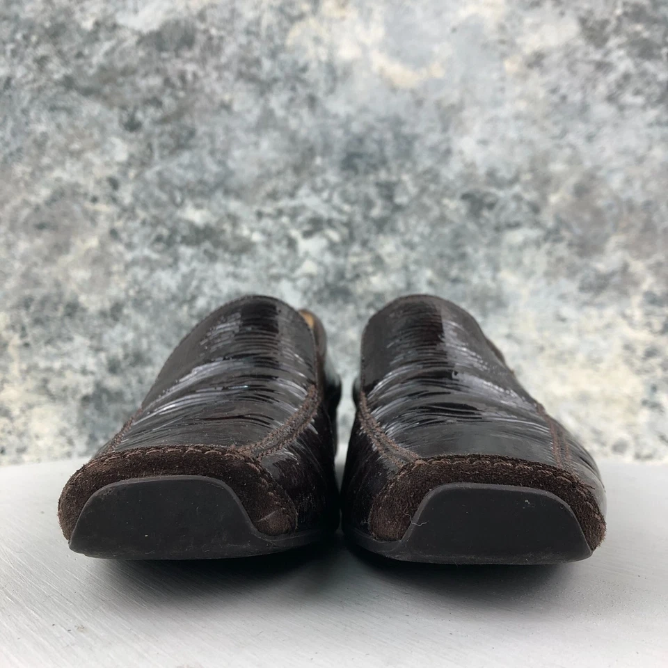 Paul Green女式英国4.5(美国7.5)索非亚棕色漆皮懒人鞋乐福鞋 — 第 2/4 张图片