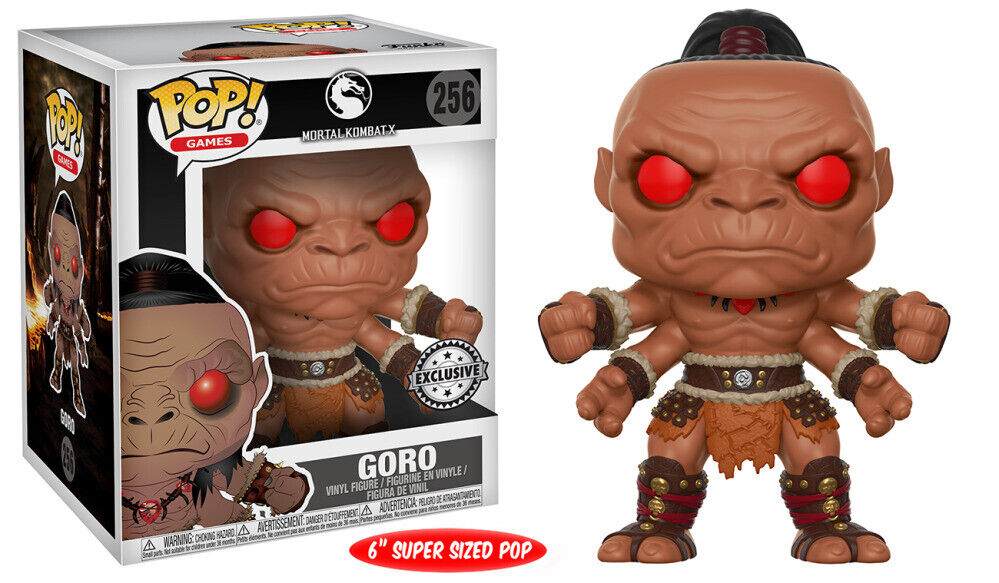 Funko Pop! Vinyl Super 6: Mortal Kombat - Goro (6 inch) - GameStop (GS)  (Exclusive) #256 *TRADE IN YOUR OLD GAMES FOR CSH OR CREDIT HERE for Sale  in