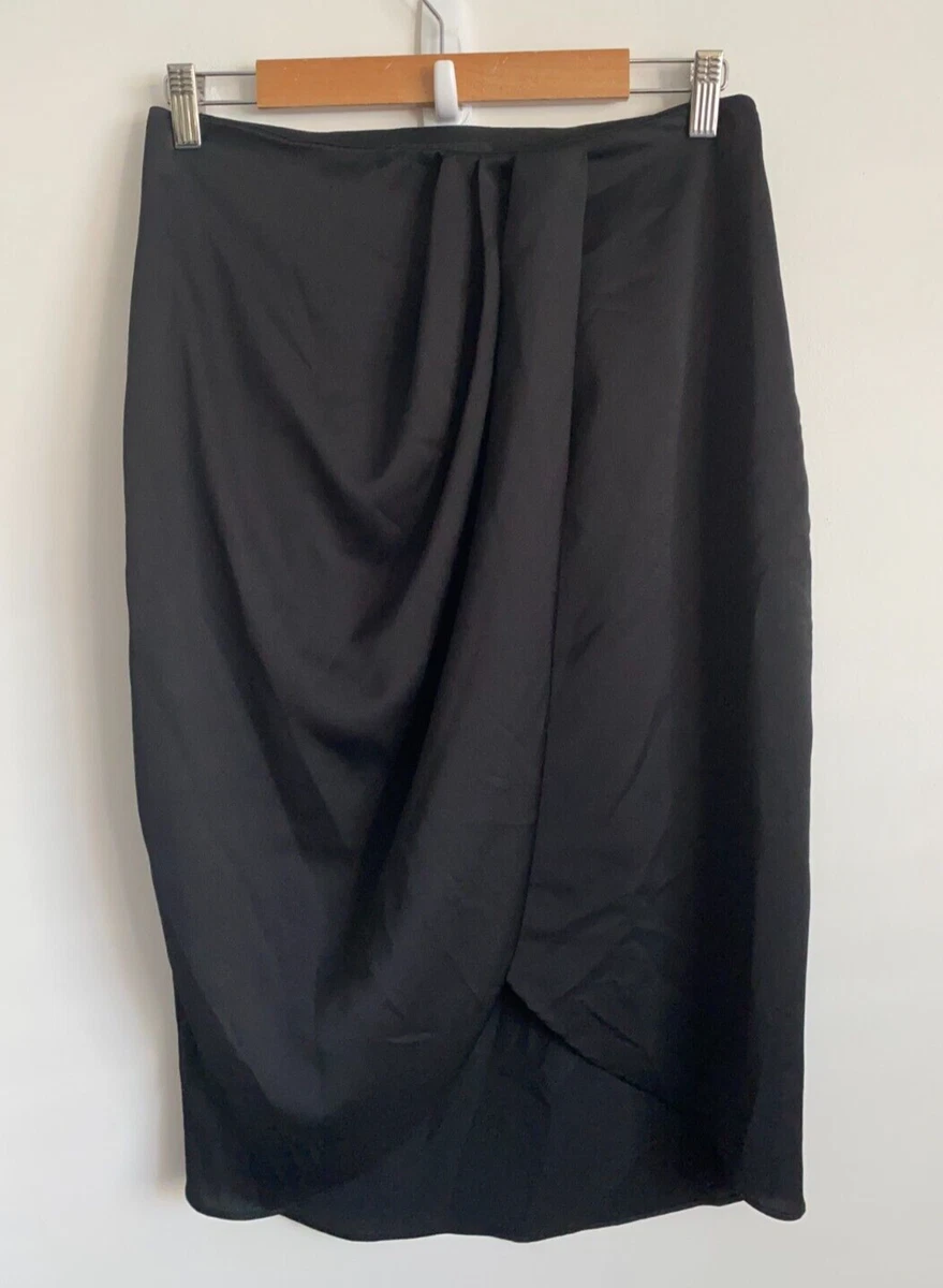 Black flowy 2025 work skirt