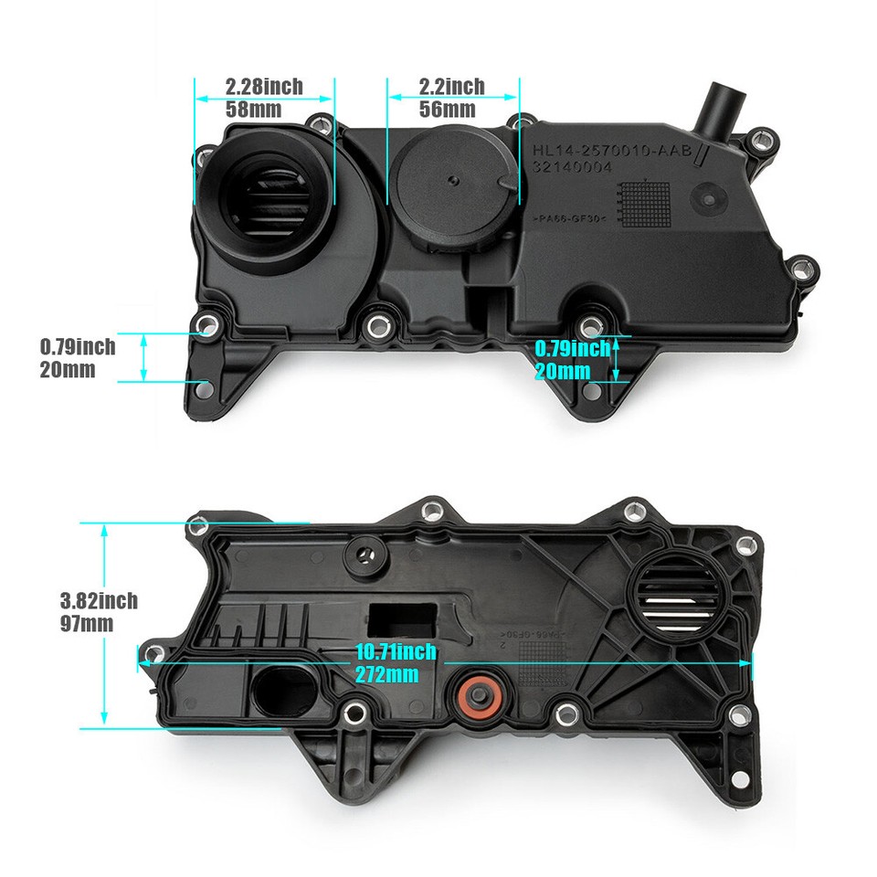 Pcv Valve Rocker Cover PCV Oil Trap Valve Rocker Cover w/ Gasket for VOLVO XC60 S60 V60 S80 ...