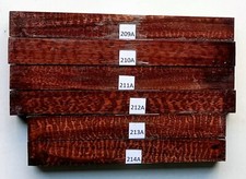 4 pcs 1" x 1" x 9"  2 pcs 1" x 1"x 8" HF Snakewood turnings