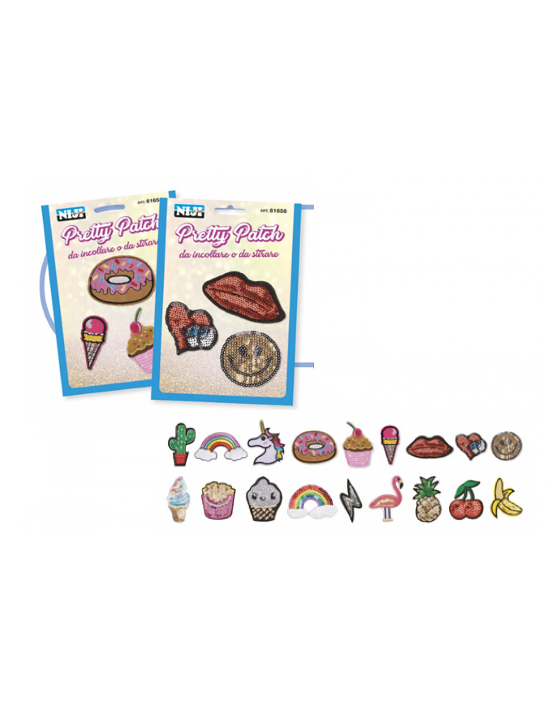 Lebez – Patch Tessuto Ricamato Con Pailettes