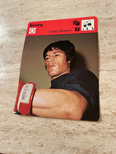 1978 Sportscaster Boxing Card #05-08 Carlos Monzon - The Iron Man Argentina - MT