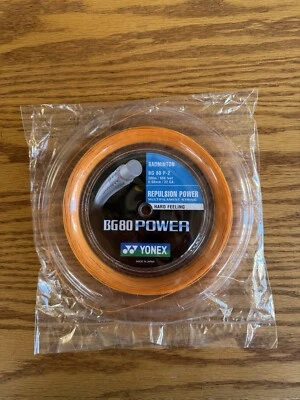 Yonex BG80 Power BG 80 P-2 200M Badminton String Reel Orange. Japan. New