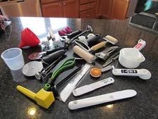 NEW lots of utensils for cooking dough roller  pizza cutter many brands. -