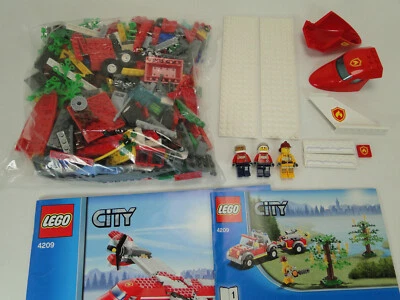Lego City 4209 Feuerwehr Flugzeug Löschflugzeug komplett mit Anleitung OBA - Bild 1 von 4