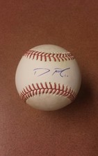 Dustin Fowler Signed Autographed Baseball on used Major league Ball