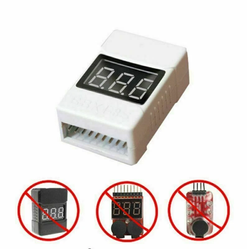2pcs RC Lipo Battery Alarm 1S-8S Buzzer Indicator Tester LED Low Voltage Parts - Image 2 of 4