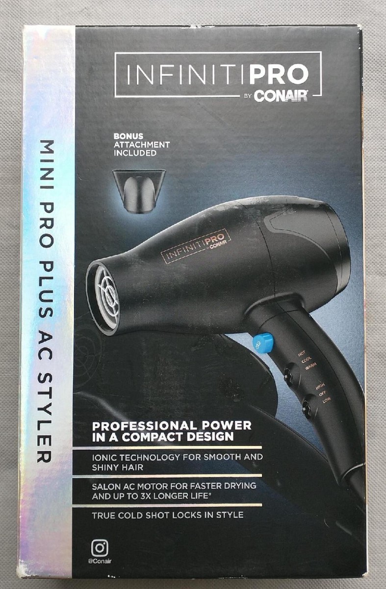 NEW Conair INFINITI PRO Mini Plus AC Styler Hair Dryer Mighty