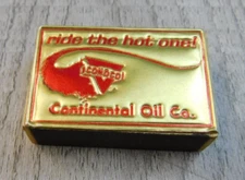 Ride the Hot One! Continental Oil Company Conoco Loose Match Vintage Matchbox
