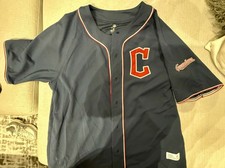 Dynasty Cleveland Guardians MLB Baseball Jersey Navy Blue XL