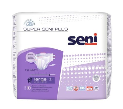 SUPER SENI Plus Gr.3 L Inkontinenzhose Nacht f.E., 10 St