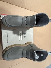 NEW Hunter Refined Stitch Grey Heron Loafer Boots Women Size 5