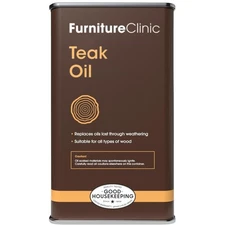Teak Oil | 10x More Teak Oil | 170fl oz / 5 Liter | Wood Oil Protects & Clean...