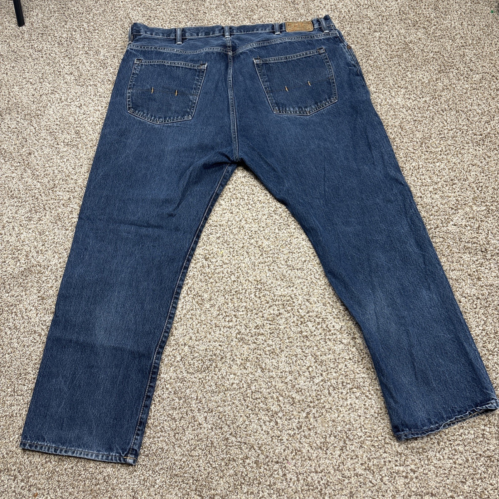 Polo Ralph Lauren Hampton Straight Denim Blue Jeans Mens 44B x 30 BIG (44x28) - View 14