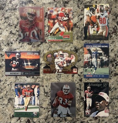 Jerry Rice 9 Card Lot Crown Royale Monday Nights Insert San Francisco 49ers