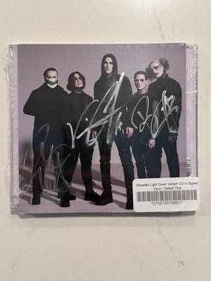 Motionless In White Signed Art Card Decades Light Cover Varient Autographed #8