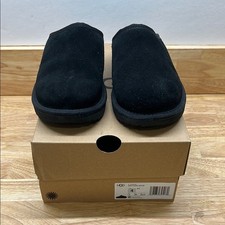 UGG 4 Youth Kids Classic Slip On Black Suede Slippers