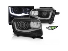 HEADLIGHTS LED fits CHEVROLET CAMARO 2009-2013 TUBE LIGHT BLACK