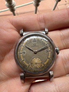 Omega seltene Scarab Art Deco Uhr 30er Cal. 26 5 Ref CK 615 Sector Dial