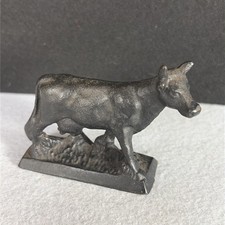 Vintage Cast Iron Cow Figurine