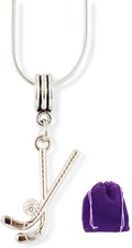Emerald Park Jewelry Field Hockey Snake Chain Necklace