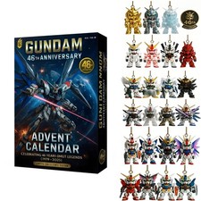 Gundam 46th Anniversary Advent Calendar 1979-2025 24 Days 2D Acrylic Pendants
