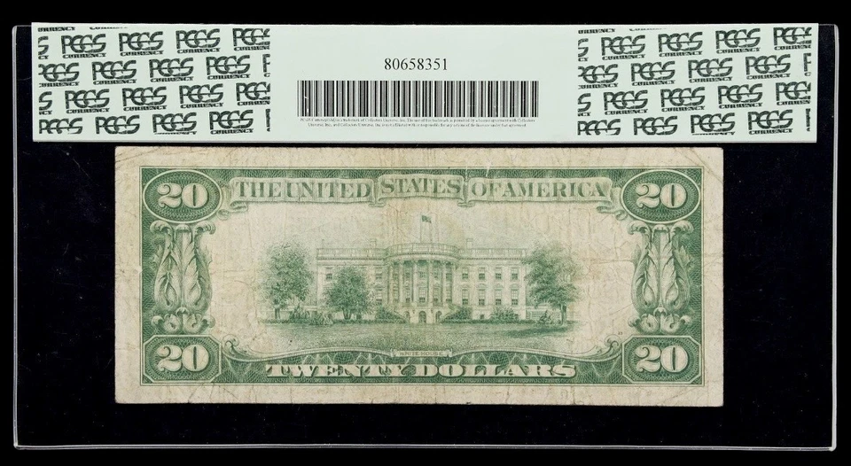 1928 $20 Dollar Star Note Federal Reserve San Francisco PCGS 20 SL# L00069069* - Image 2 of 2