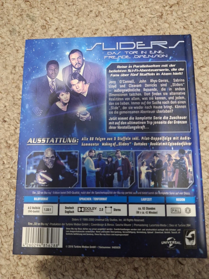 Sliders (Complete Series region B) Blu-Ray 4-Disc B SD on Blu Ray PAL seasons Foto 2 de 4