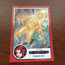 #70 FRANKIE RAYE 2022(2023) Upper Deck Marvel Beginnings RED BASE FANTASTIC FOUR