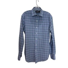 Lauren Ralph Lauren Men's Regular Fit Stretch Plaid Dress Shirt Long Sleeve