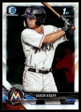 2018 Bowman Chrome Prospects Aaron Knapp Miami Marlins #BCP5