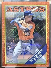 2023 Topps Chrome Korey Lee Orange Mojo RC Refractor Auto 2/25 Astros White Sox