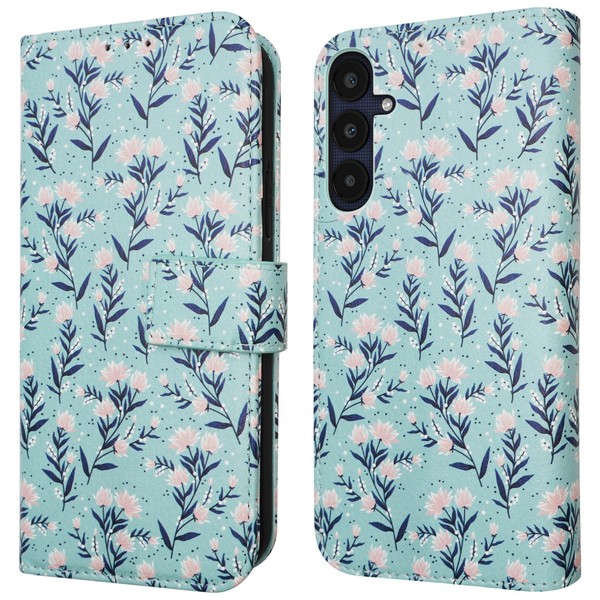 Imoshion Design KlapphüLle Samsung Galaxy A25 (5G) - Blue Flowers-image