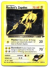 Rocket's Zapdos 15/132 Rare Gym Challenge Pokemon Unlimited Holo Heavily Played on eBay