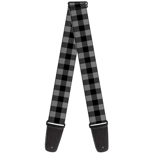 Guitar Strap - Buffalo Plaid Black/Gray (Us Import) ACC NEU-image