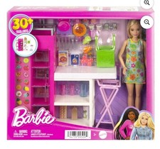 Barbie Ultimate Pantry Playset, Doll Kitchen Add-On with 30+ Food-Themed Pieces