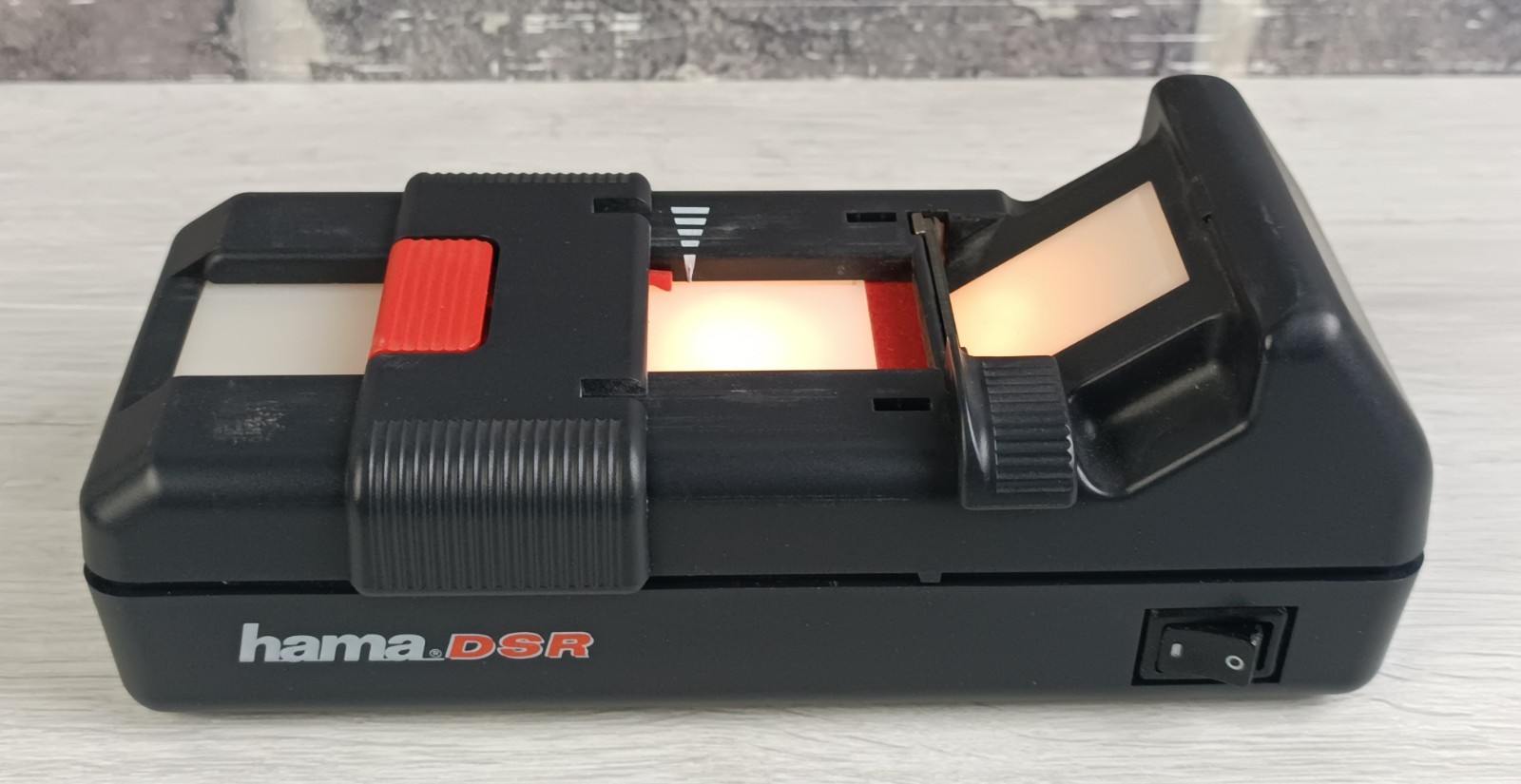 HAMA DSR - TAGLIA DIAPOSITIVE - 18,5 CM - CON LAMPADA FUNZIONANTE