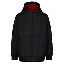 Tommy Hilfiger Sleeve Logo Full Zip Puffer Jacket, M 10/12 - NWT - 110